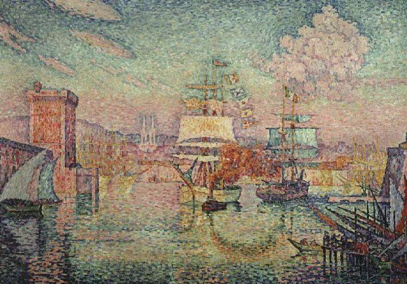 Paul Signac Entrance to the Port of Marseille oil painting image